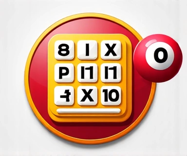 Social casino bingo card and ball game icon