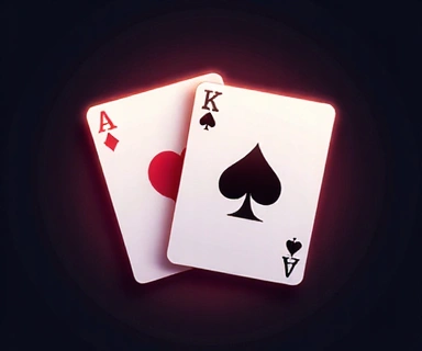Social casino blackjack cards game icon